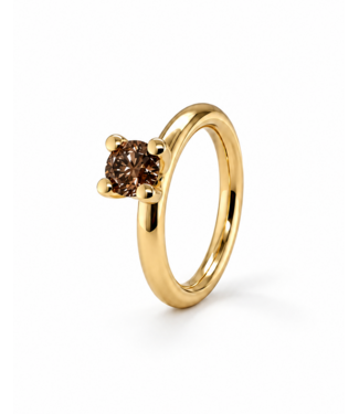 ROEMER by Bregje ROEMER by Bregje Ring Lily 18k geelgoud met Natural brown diamant 0.92ct