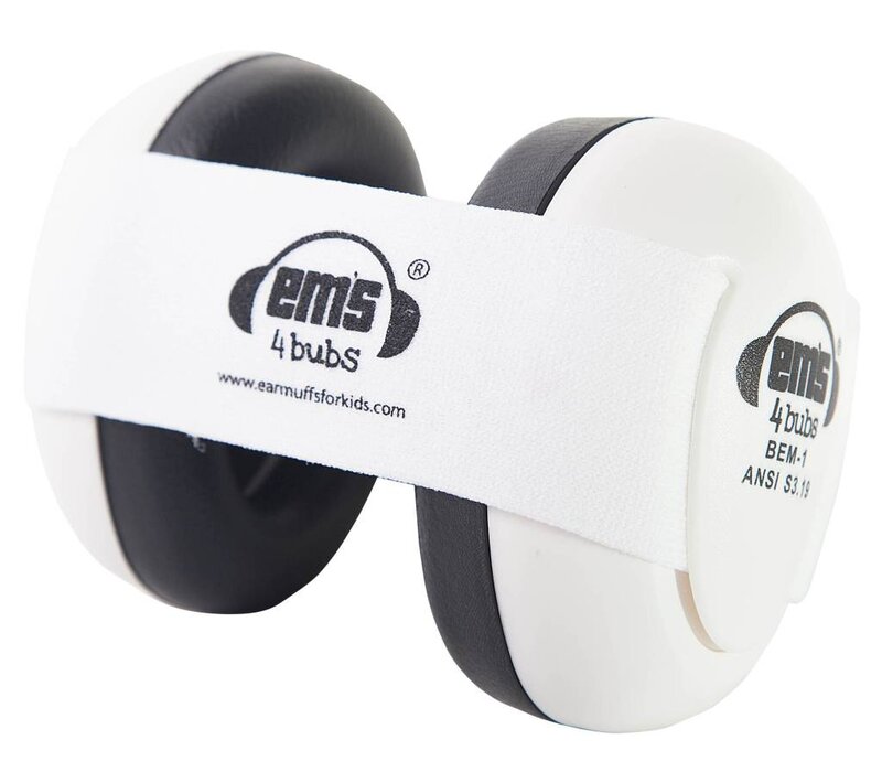 Em's 4 Hearing Protection Earmuffs White