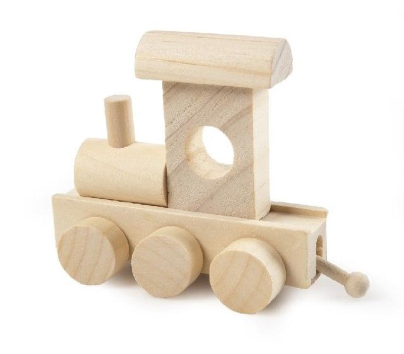 Bartok Train Letter Locomotive Natural