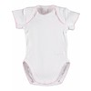 Laranjinha Laranjinha Bodysuit White With Pink Detail