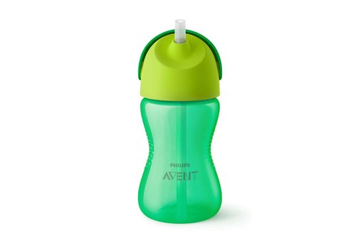 Avent Avent Beker Met Rietje Jongen 300 ml Groen