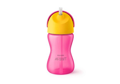 Avent Avent Drink Cup With Straw Girl 300 ml Pink