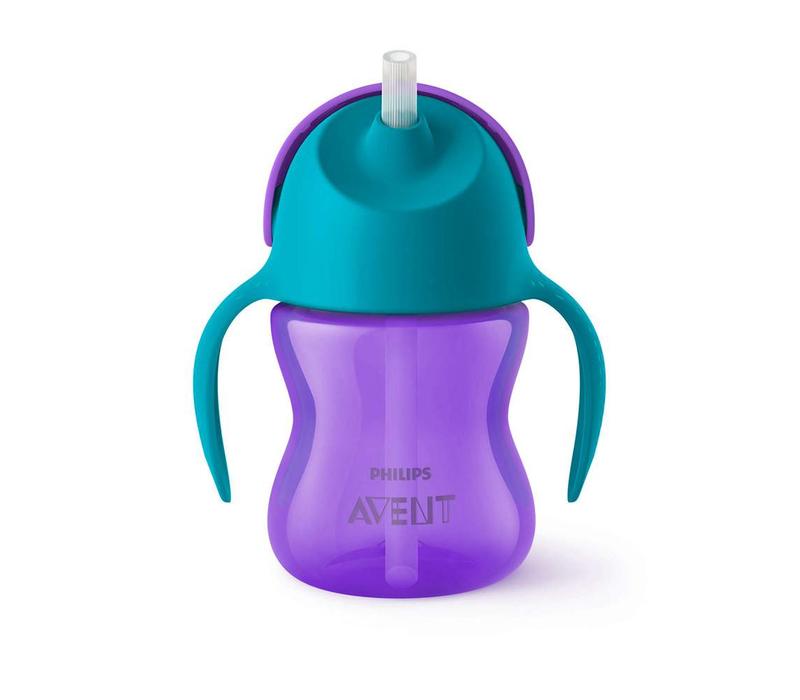 Avent Drink Cup With Straw Girl 200 ml Purple