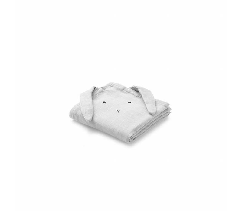 Liewood Swaddle Rabbit Grey 2-Pack