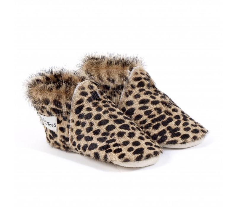 Petit Nord Baby Shoes Calf Leopard