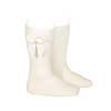 Condor Condor Knee Socks With Bow Offwhite