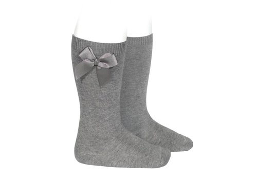 Condor Condor Knee Socks With Bow Grey