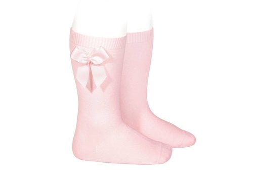 Condor Condor Knee Socks With Bow Pink