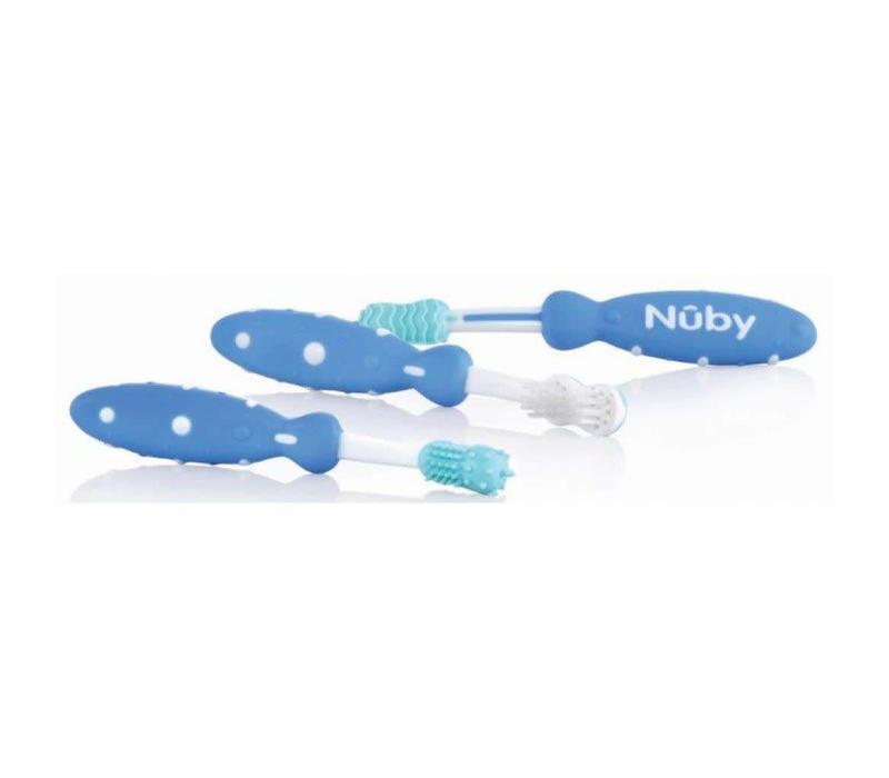 Nuby Dental Care Set 3 Pieces Blue