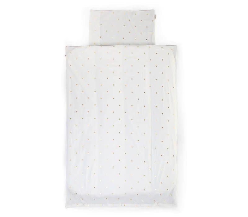 Childhome Duvet Cover + Pillowcase 100 x 140 Golden Dots