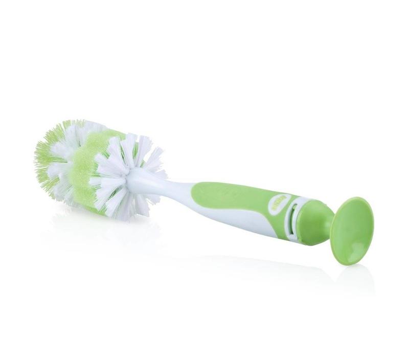 Nuby Bottle Brush With Suction Cup Green