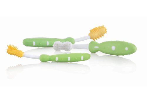 Nuby Nuby Tandverzorgingssetje 3 Stuks Groen