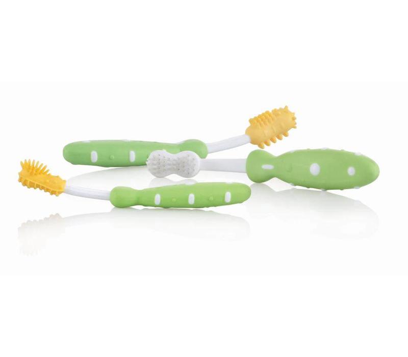 Nuby Dental Care Set 3 Pieces Green