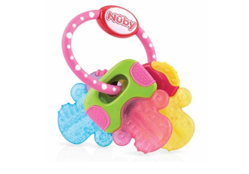 Nuby Nuby IcyBite Teether Keys Pink - 3M+