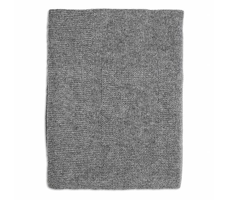First Blanket Knitted Jacquard 75 x 100 cm Anthracite