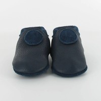 Le Petit Fils Du Cordonnier Baby Shoes Colibri Marine