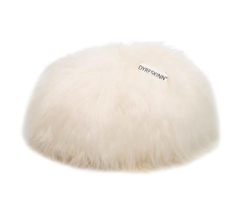 Dyreskinn Pouffe Iceland White