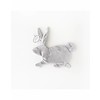 Dimpel Dimpel Cuddle Cloth Pacifier Rabbit Emma Tuttie Light Grey