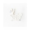 Dimpel Dimpel Cuddle Cloth Pacifier Rabbit Emma Tuttie White