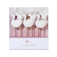 Talking Tables Cake Toppers Zwaan 12 Stuks