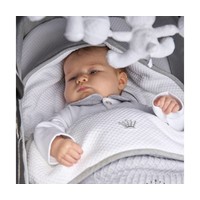 First Baby Nest Pram 5 Point Seat Belt Grey