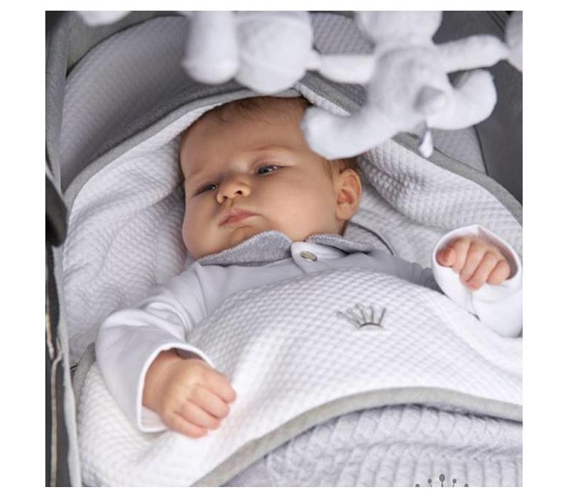 First Baby Nest Pram 5 Point Seat Belt Grey