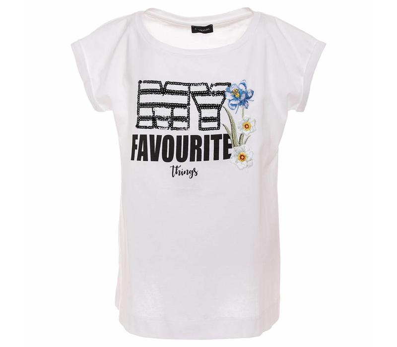 Monnalisa T-Shirt My Favourite White