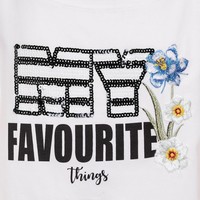 Monnalisa T-Shirt My Favourite White