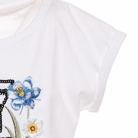 Monnalisa T-Shirt My Favourite White