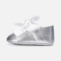 Mayoral Ballerina Bow Mary Jane Silver