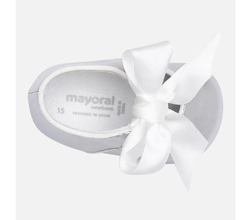 Mayoral Ballerina Bow Mary Jane Silver