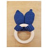 MiniM MiniM Teether Bunny Ears Navy