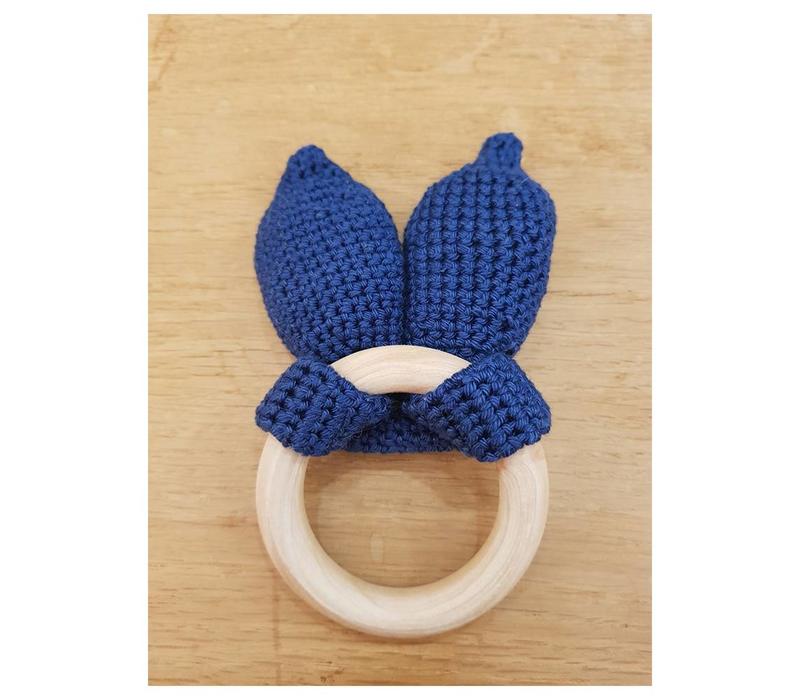 MiniM Teether Bunny Ears Navy