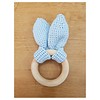 MiniM MiniM Teether Bunny Ears Light Blue