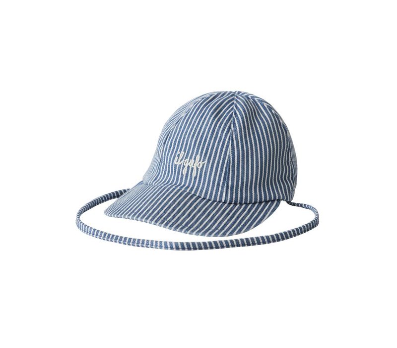 Il Gufo Cap Denim Blue Stripes