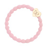 By Eloise By Eloise Hair Tie / Bracelet Gold Heart Soft Pink