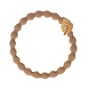 By Eloise By Eloise Haarelastiek / Armband Gold Leaf Camel