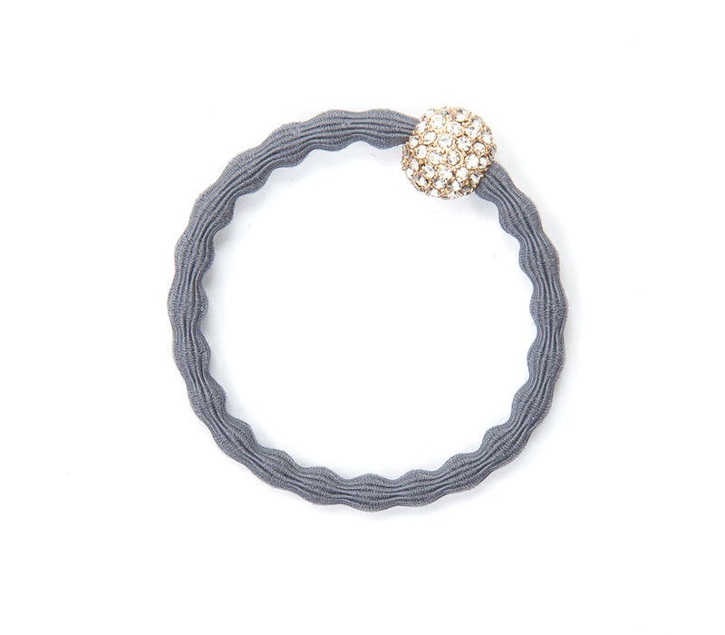 By Eloise Hair Tie / Bracelet Snow Ball Storm Grey