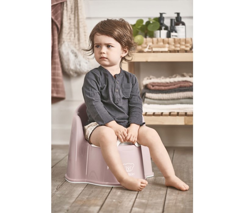 Babybjorn Potje Zetel Pastelroze/Wit