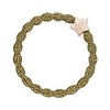 By Eloise By Eloise Haarelastiek / Armband Metallic Gold Star Olive Green