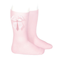 Condor Knee Socks With Bow Pink