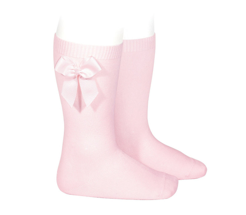 Condor Knee Socks With Bow Pink