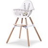 Childhome Childhome Stoel Evolu 2 Naturel / Wit 2 In 1 + Beugel