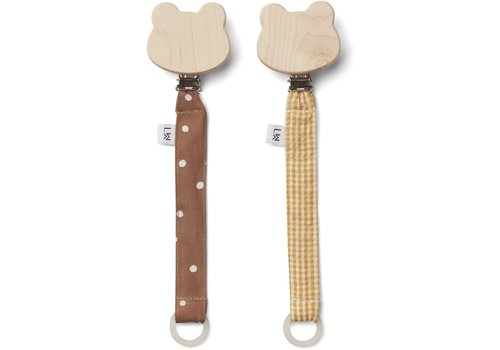 Liewood Liewood  Sia pacifier strap 2 pack Confetti terracotta