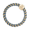 By Eloise By Eloise Haarelastiek / Armband Woven Gold Nugget Azure