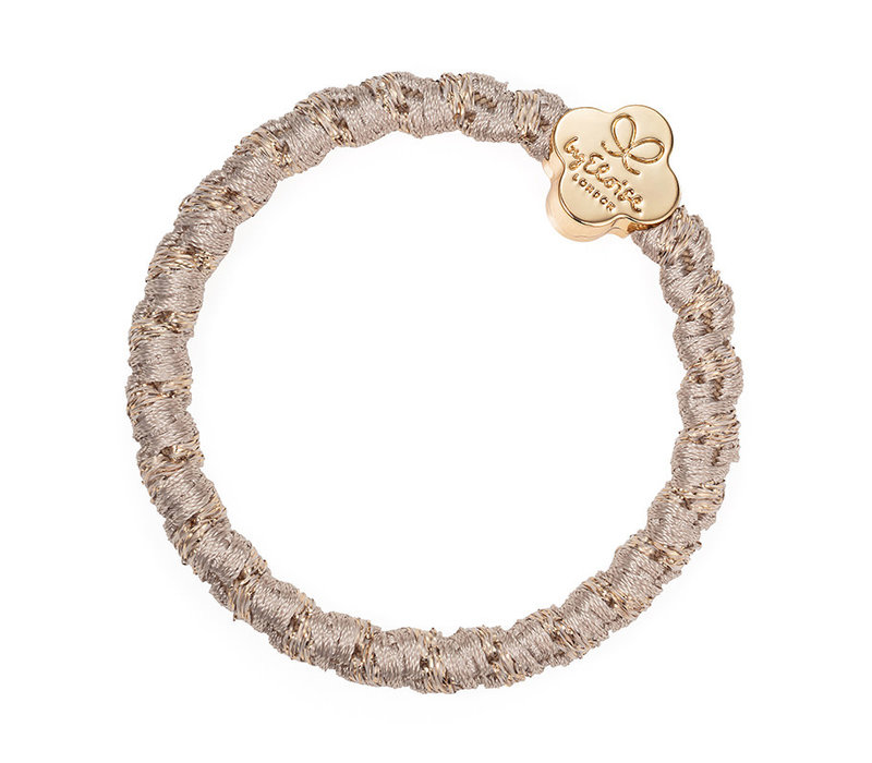 By Eloise Haarelastiek / Armband Woven Gold Quatrefoil Blonde