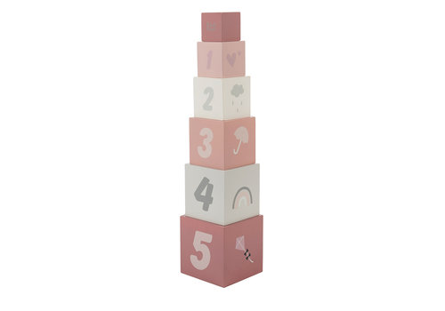 Label-Label Copy of Label-Label - Stacking blocks numbers - Bleu