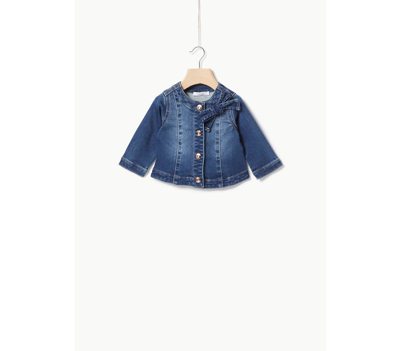 Liu Jo DENIM FLEECE  - JACKET DENIM BLU SIMIL WASH