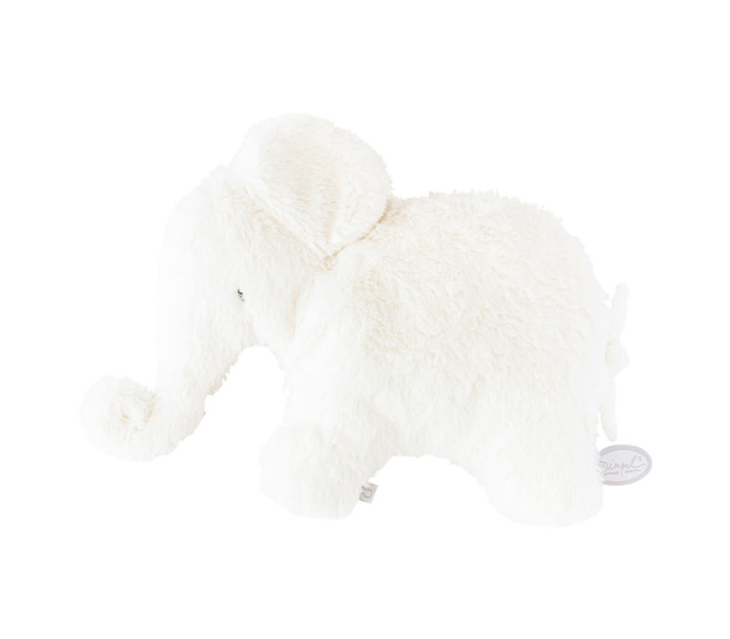 Dimpel Cuddly Toy Elephant Oscar Pancake White