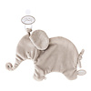 Dimpel Dimpel Cuddle Cloth Pacifier Elephant Tuttie Grey Beige